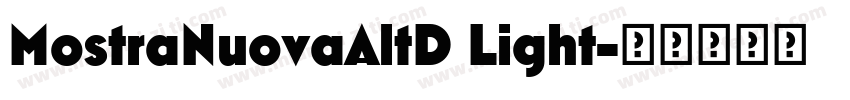 MostraNuovaAltD Light字体转换